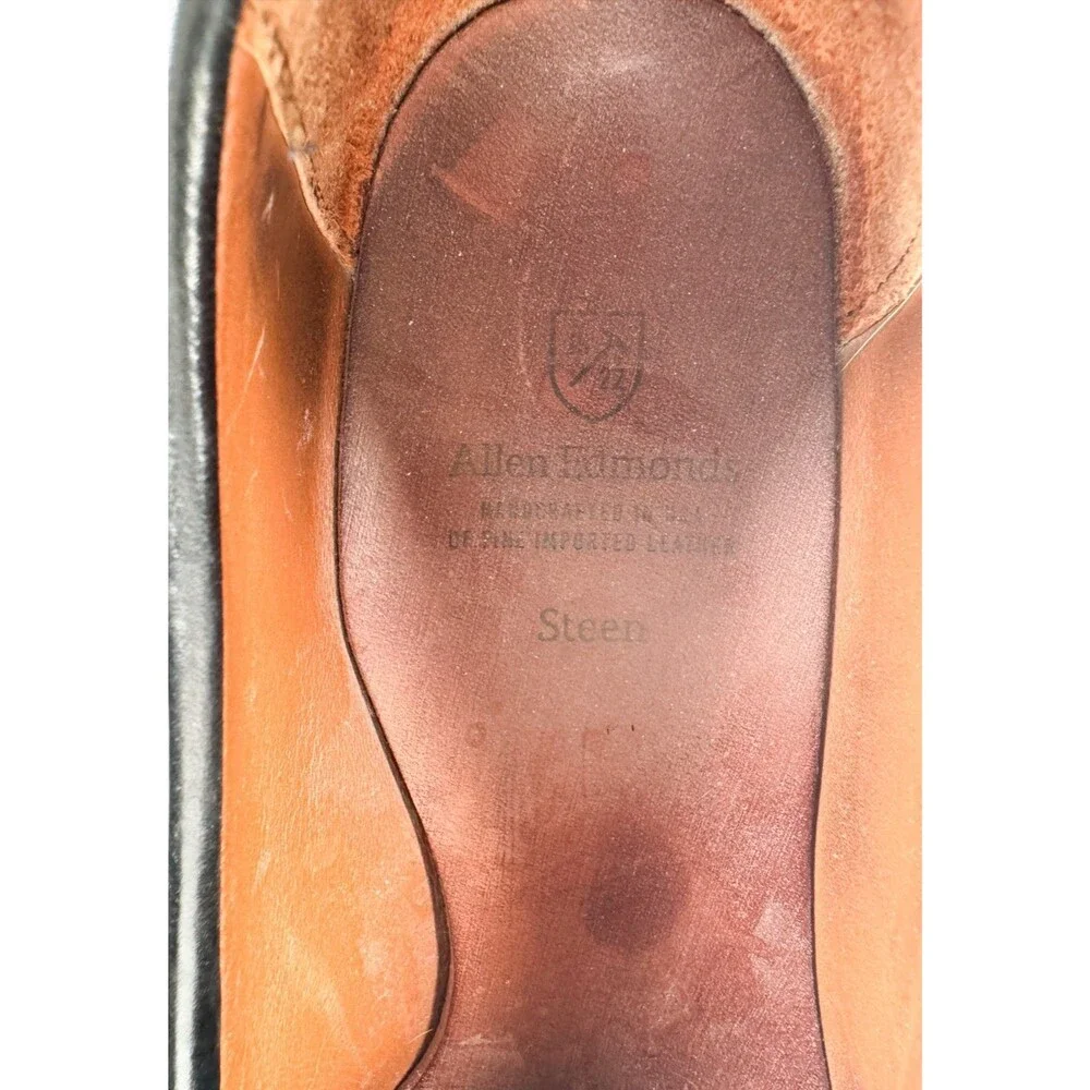 Allen Edmonds Mens STEEN Leather Oxford Loafer Dress Shoes Black US 11 B